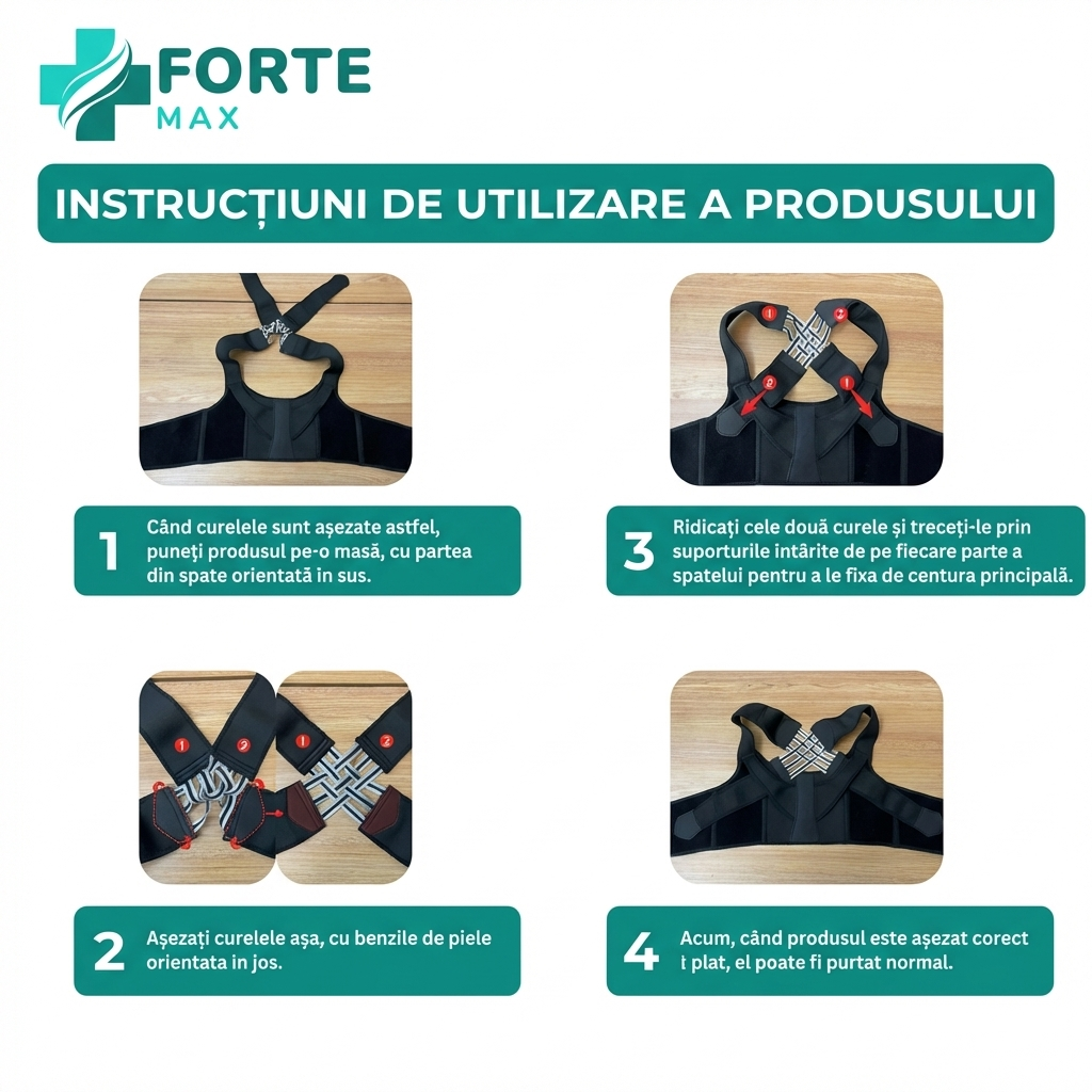 Corector de Postură Premium - Spate Drept™