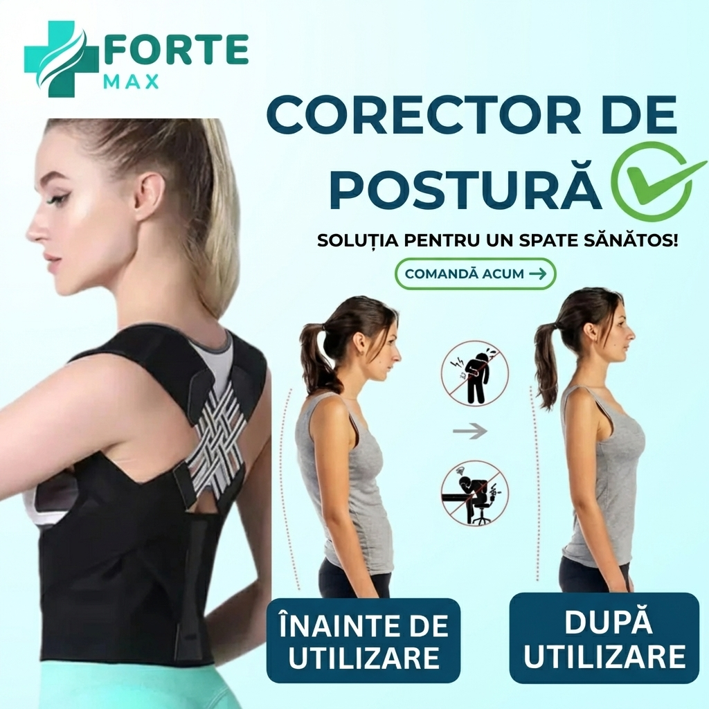 Corector de Postură Premium - Spate Drept™
