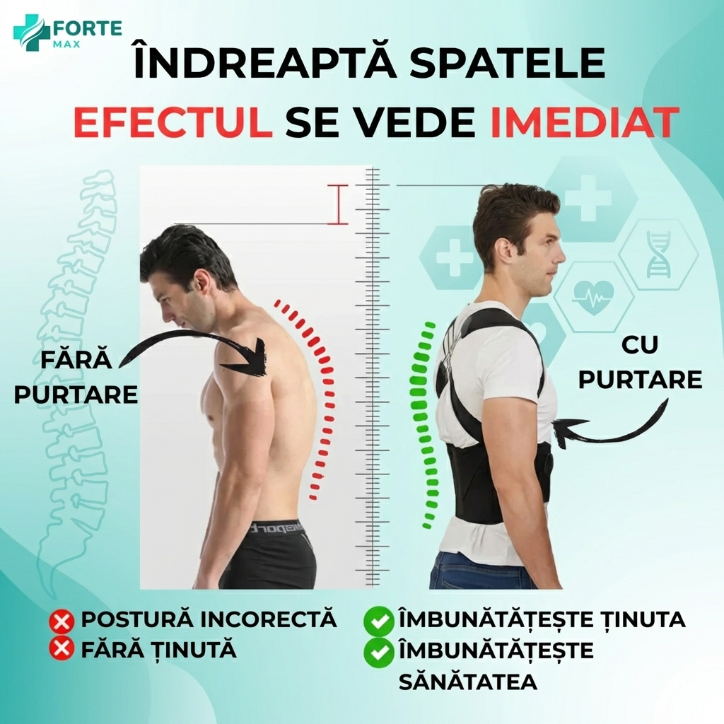 Corector de Postură Premium - Spate Drept™