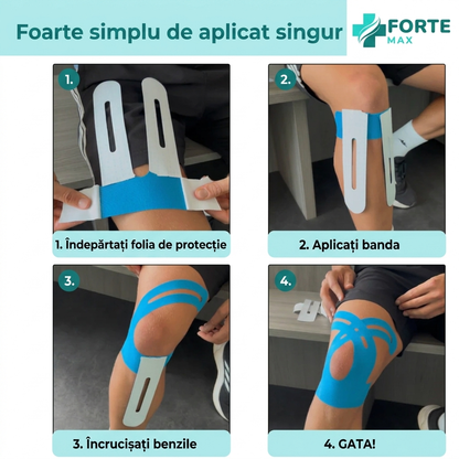 Benzi Kinesio – Stabilitate și Susținere pentru Genunchi